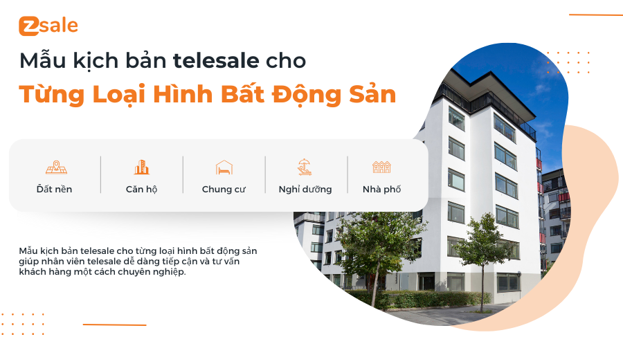 Mẫu kịch bản telesale cho từng loại hình bất động sản