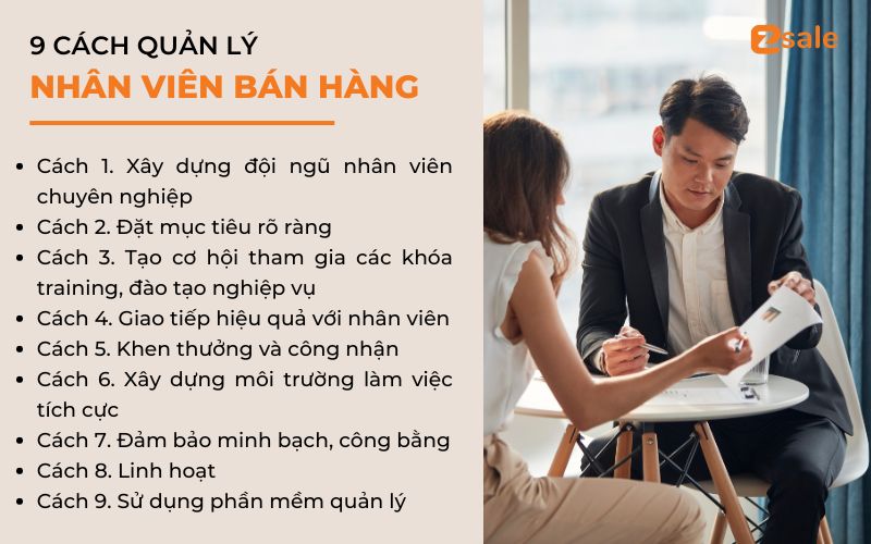 9 Cách Quản Lý Nhân Viên Bán Hàng Giúp Tăng Hiệu Suất Làm Việc