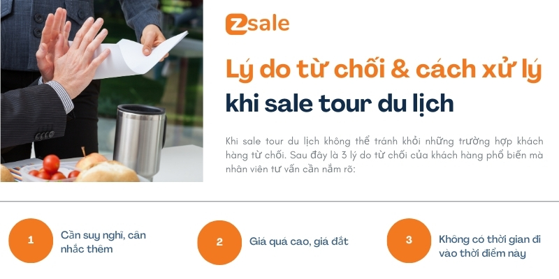 Lý do từ chối của khách và cách xử lý khi sale tour du lịch