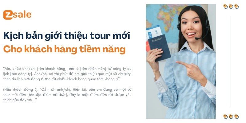 Mẫu kịch bản giới thiệu tour mới cho khách hàng tiềm năng