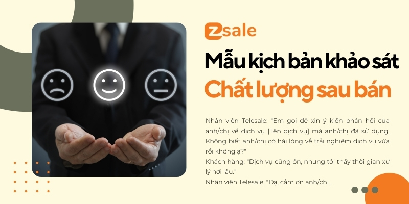 Mẫu kịch bản khảo sát chất lượng sau bán