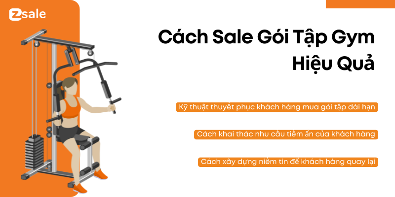 Cách sale gói tập gym hiệu quả