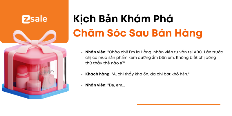 Kịch bản chăm sóc sau bán hàng