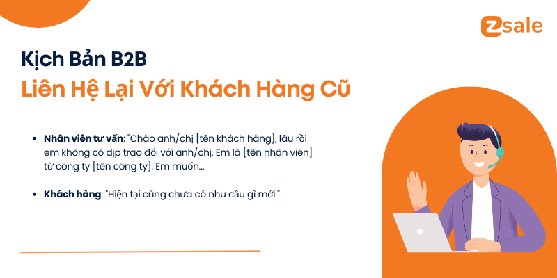 Kịch bản liên hệ lại với khách hàng cũ