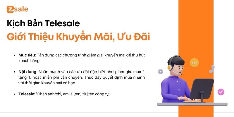 Kịch bản telesale giới thiệu khuyến mãi, ưu đãi nội thất