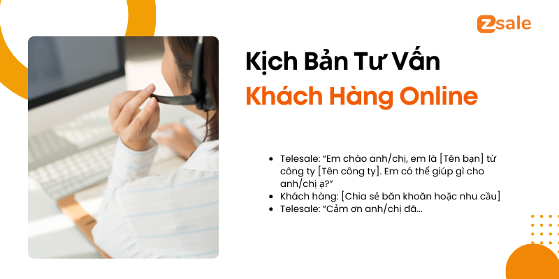 Kịch bản tư vấn khách hàng online