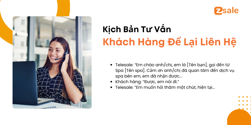 Kịch bản tư vấn khi khách để lại thông tin liên hệ