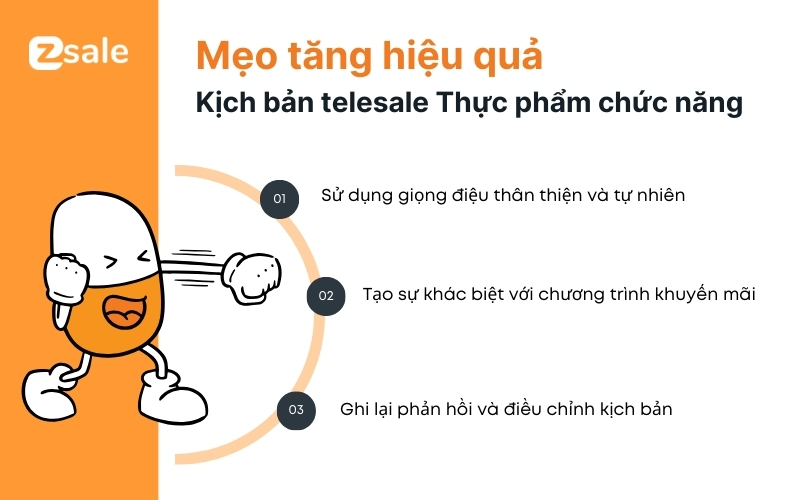 Mẹo tăng hiệu quả kịch bản telesale thực phẩm chức năng