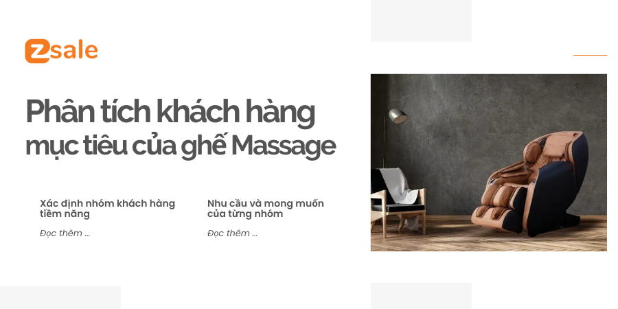 Phân tích khách hàng mục tiêu của ghế Massage