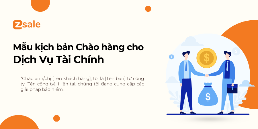 Kịch bản chào hàng mẫu cho Dịch vụ Tài chính