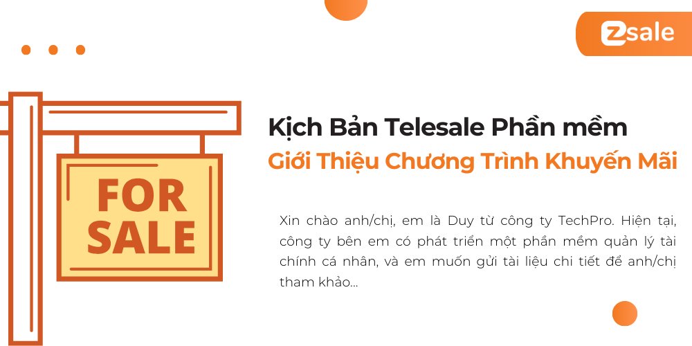 Kịch bản telesale giới thiệu chương trình khuyến mãi phần mềm