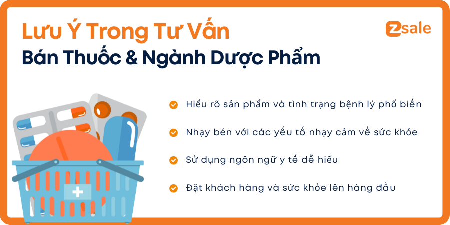 Lưu ý đặc thù trong tư vấn bán thuốc và ngành dược phẩm