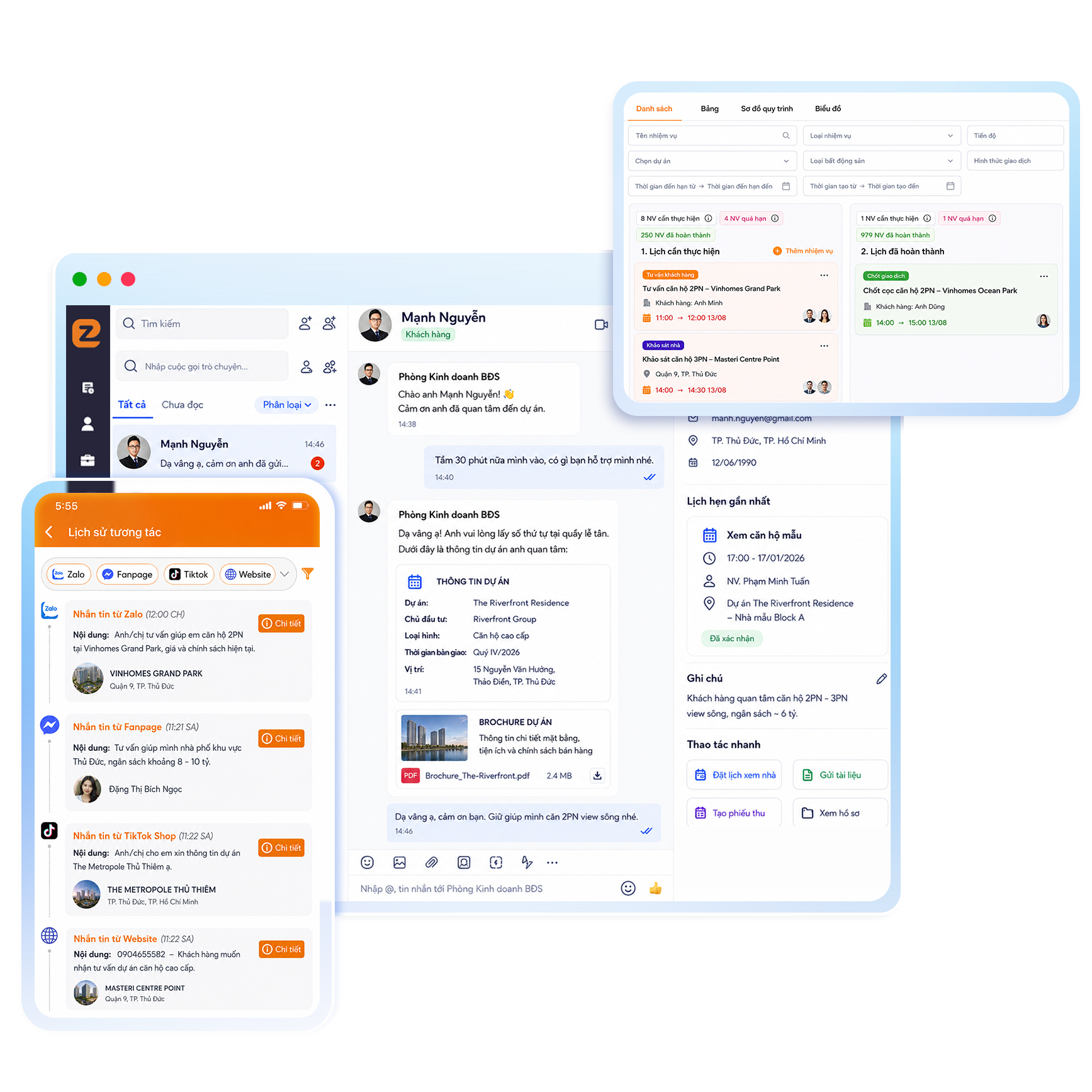  3. Quản lý tập trung toàn bộ khách hàng trên một hệ thống CRM duy nhất