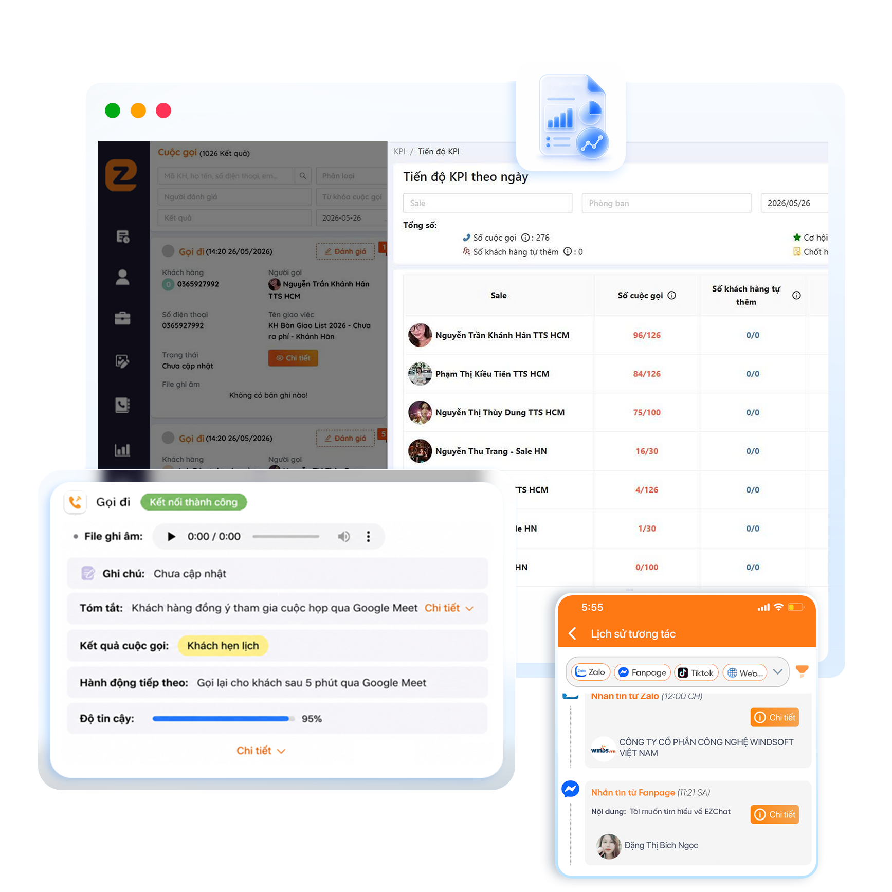 5. EZ Chat & Dashboard trực quan