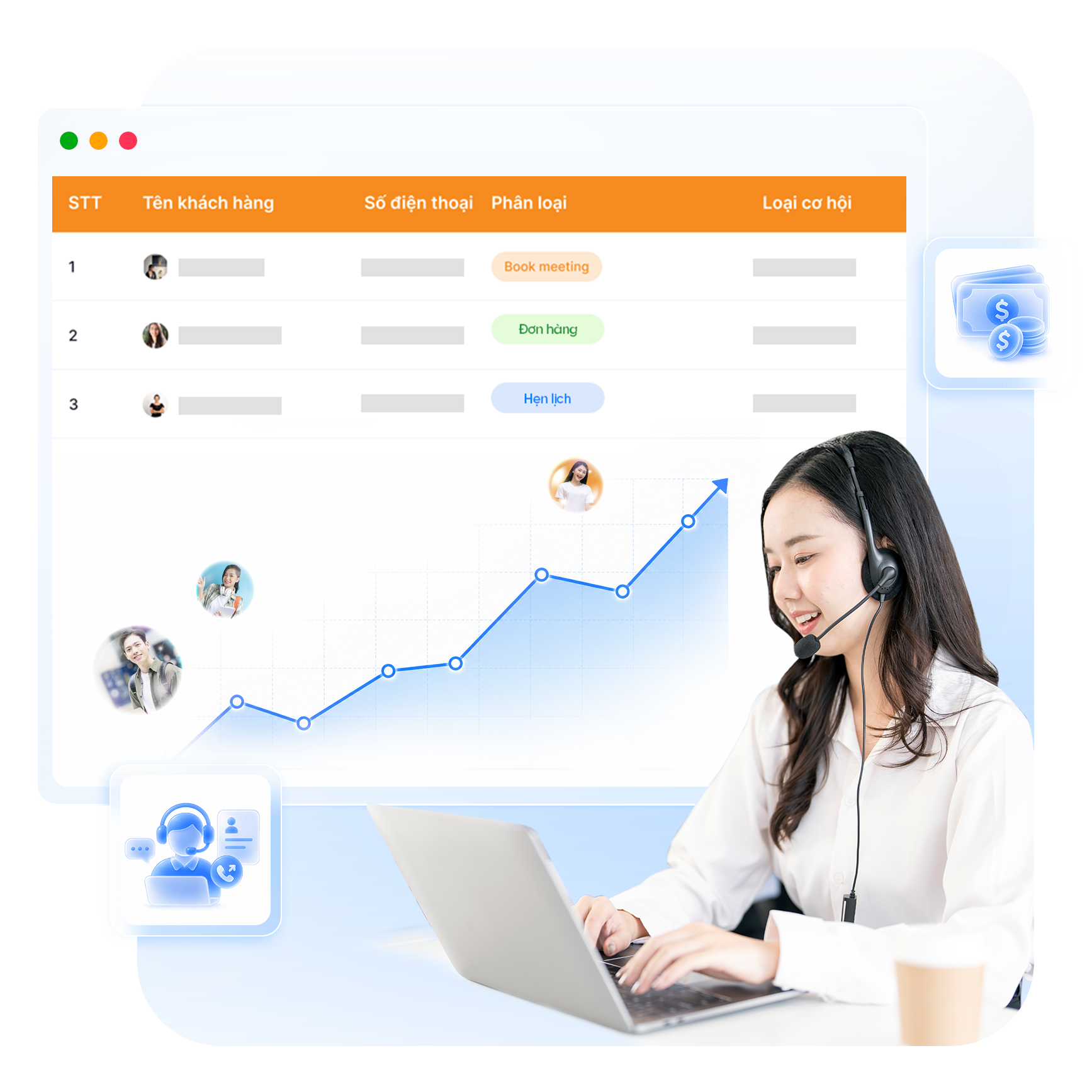  Telesale chỉ tập trung tư vấn & chốt những khách hàng đã được AI đánh giá tiềm năng:<br><li>Hỗ trợ nhiều mục tiêu, tùy biến theo chiến dịch: <b>Tư vấn - Đặt lịch - Chốt đơn - CSKH</b>.<br><li>Telesale có trên <b>06 tháng kinh nghiệm</b>, triển khai đa lĩnh vực.<br><li><b>Linh động số lượng & thời gian</b> sử dụng Telesale.<br>